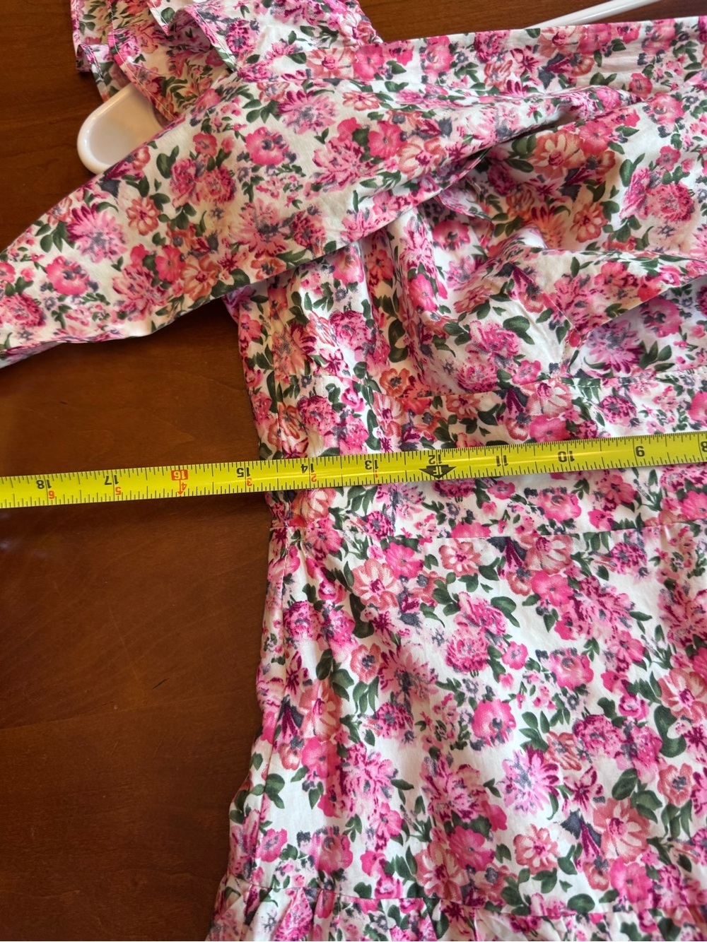 Hello Molly Ruffled Out Floral Dress Pink size 8 - Picture 7 of 15